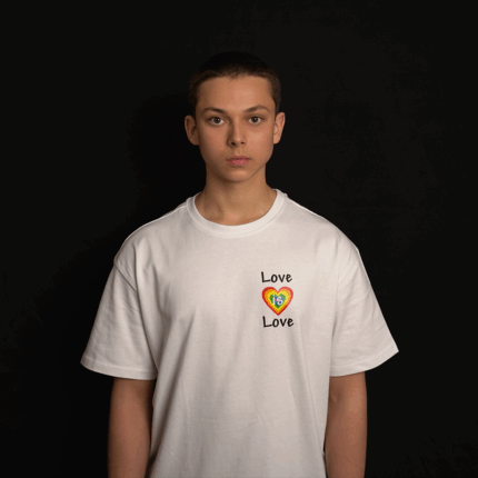 Bedrucktes Oversized Love is Love